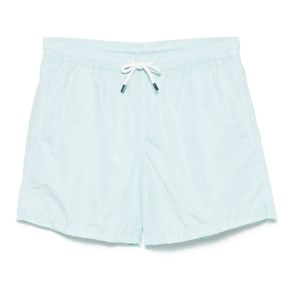 Fedeli Polyester Badshorts med Elastiskt Bälte Green, Herr