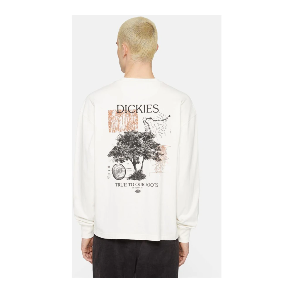 Dickies Kenbridge T-Shirt met Lange Mouwen (Ecru) White Heren