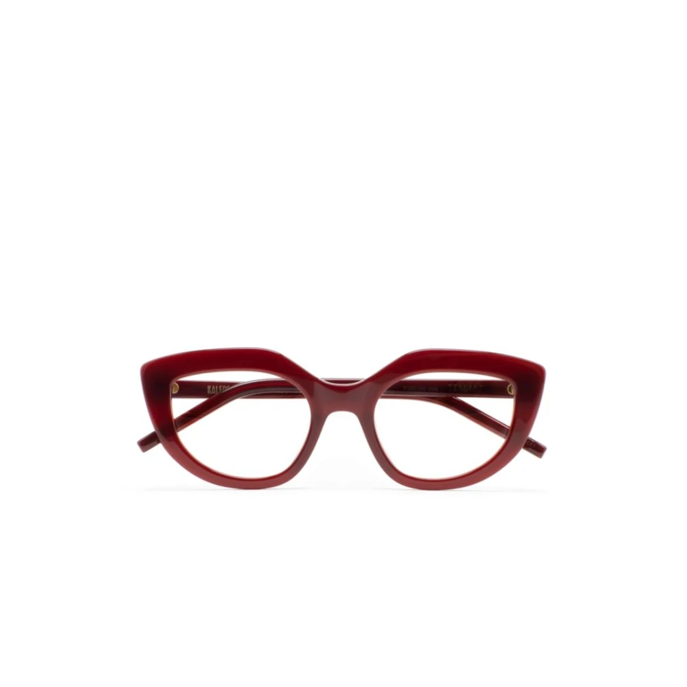 Kaleos Unisex Red Glasses, 51 Mm, Tennant