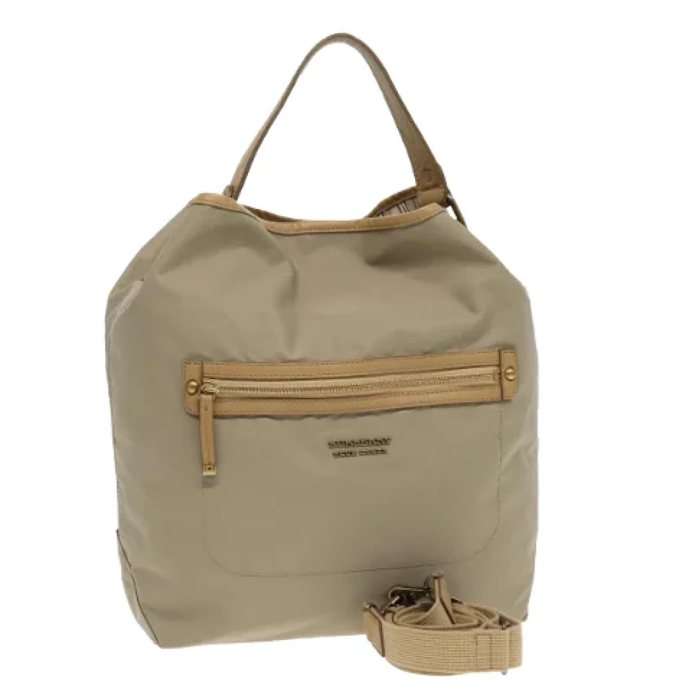 Burberry Vintage Pre-owned Nylon handbags Beige Dames