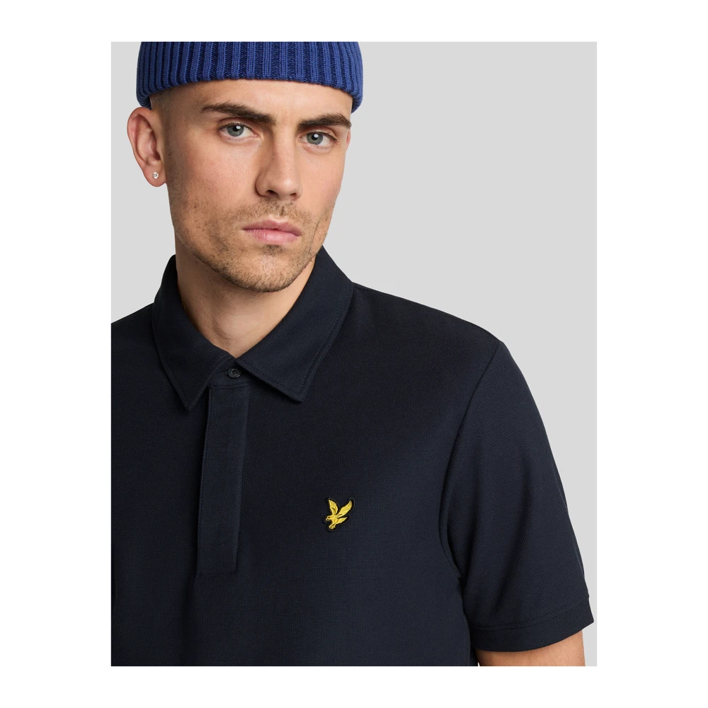 Lyle & Scott SS Polo Shirts Overhemdkraag Piqué Polo Shirt Blue Heren