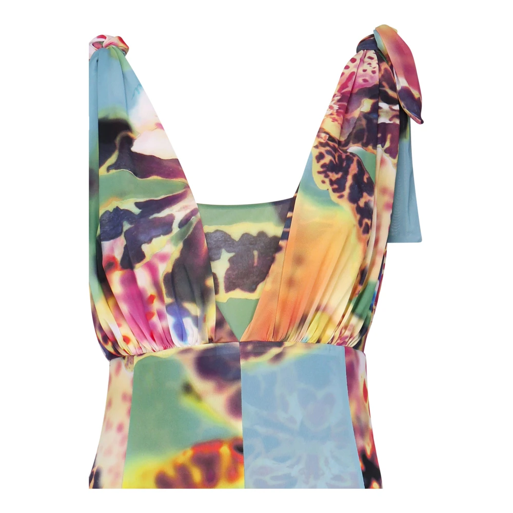 pinko Jersey Jurk met Indemaglia Stijl Multicolor Dames