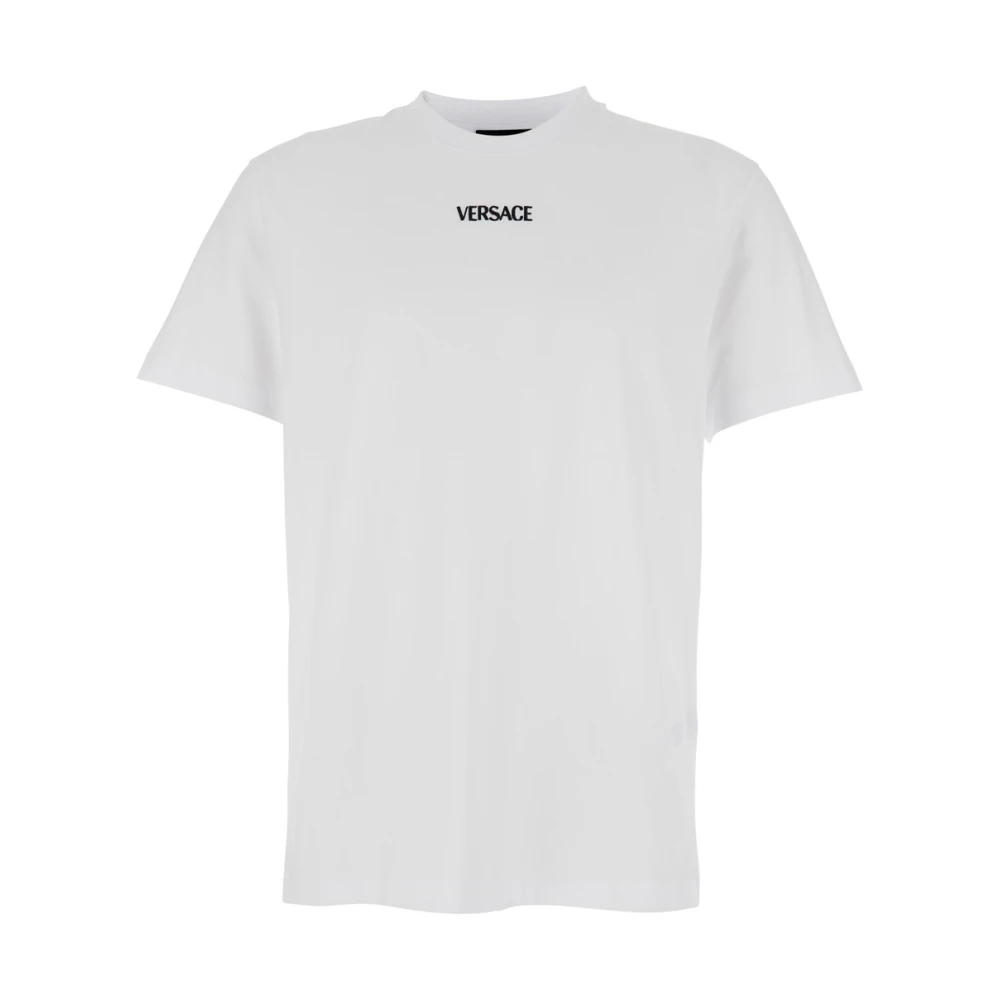Versace Men's White T-Shirts, L, Logo T-Shirt