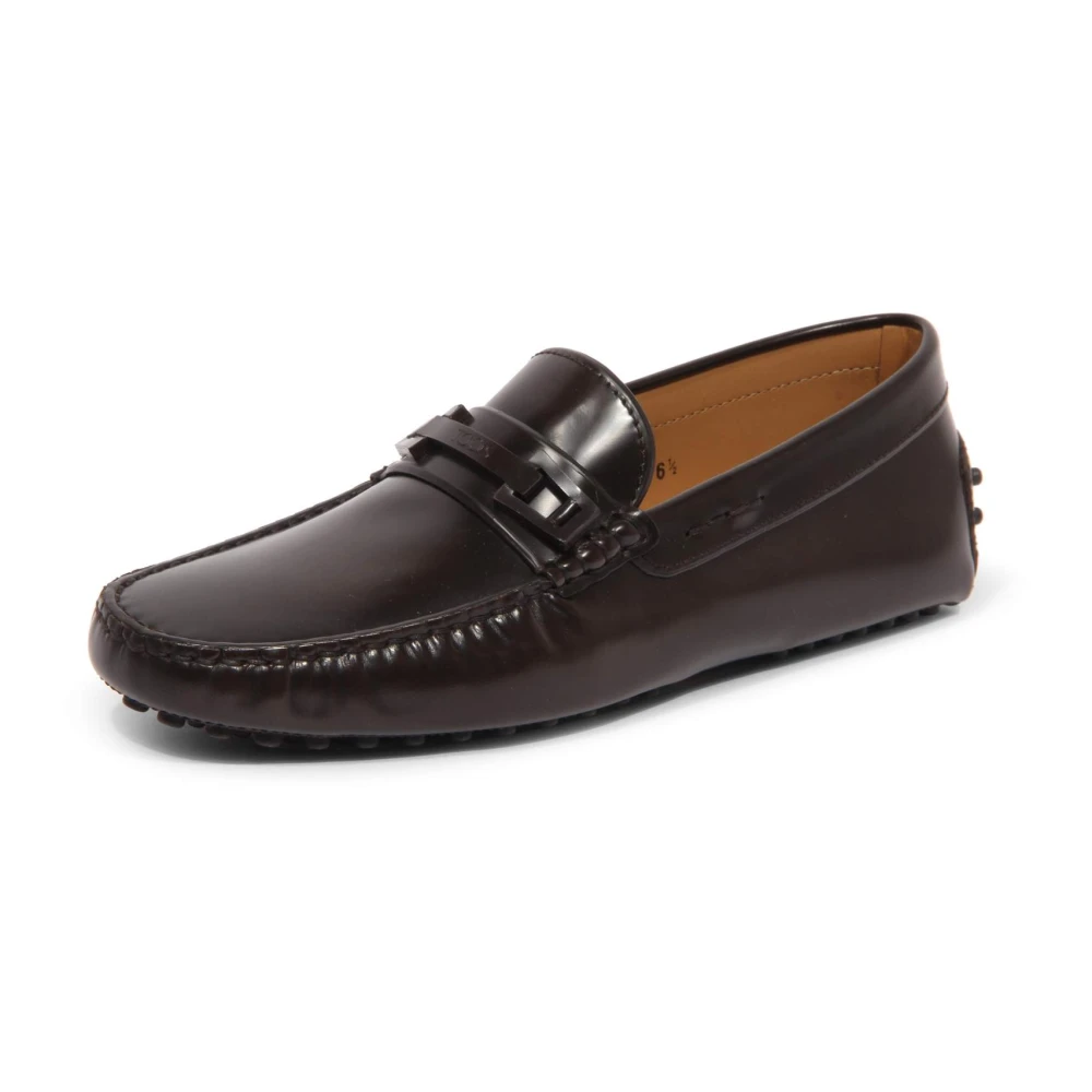Tod's Men's Brown Macro Clamp Country Gommini Moccasin - Loafers - 6 1/2 Uk - Shoes