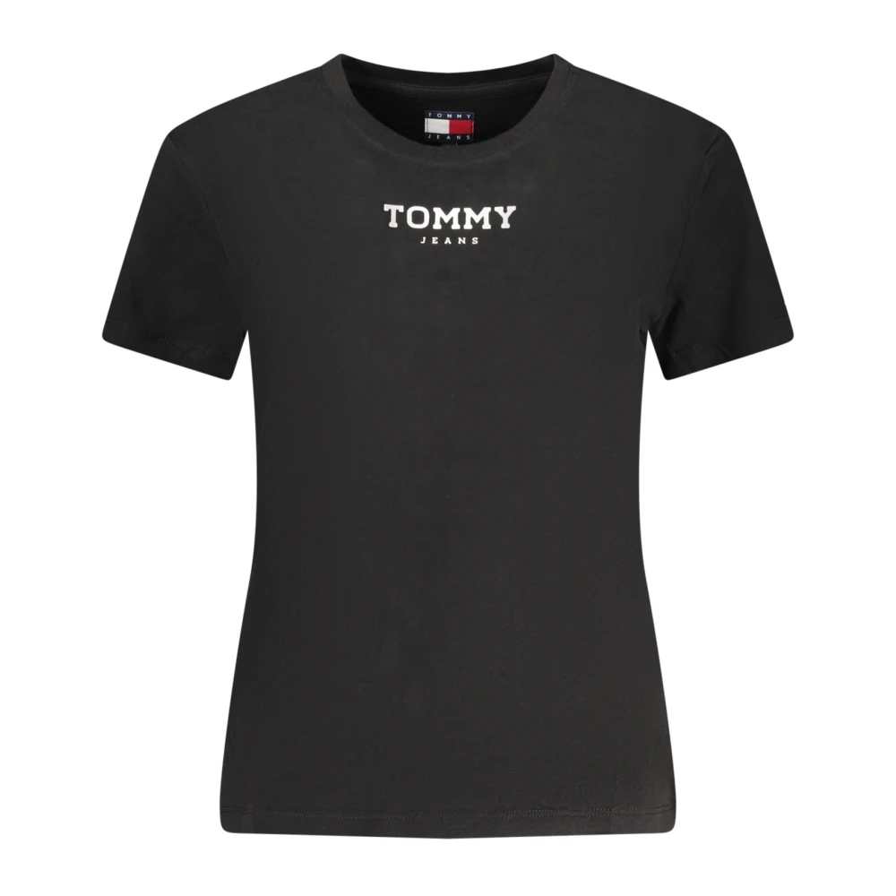 Tommy Hilfiger Women's Black T-Shirts, S, Short-Sleeved T-Shirt