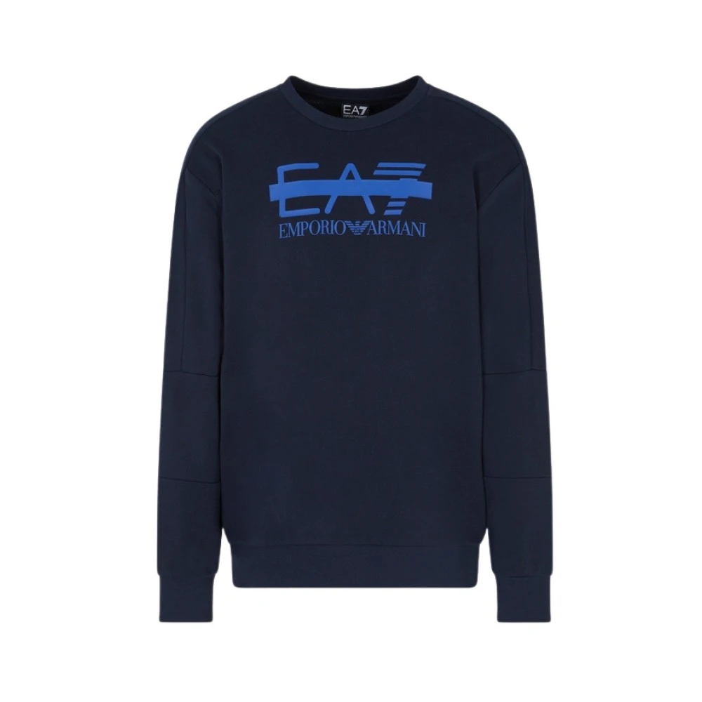 Emporio Armani Ea7 Herren Blau Sweatshirts & Hoodies, Sgröße: