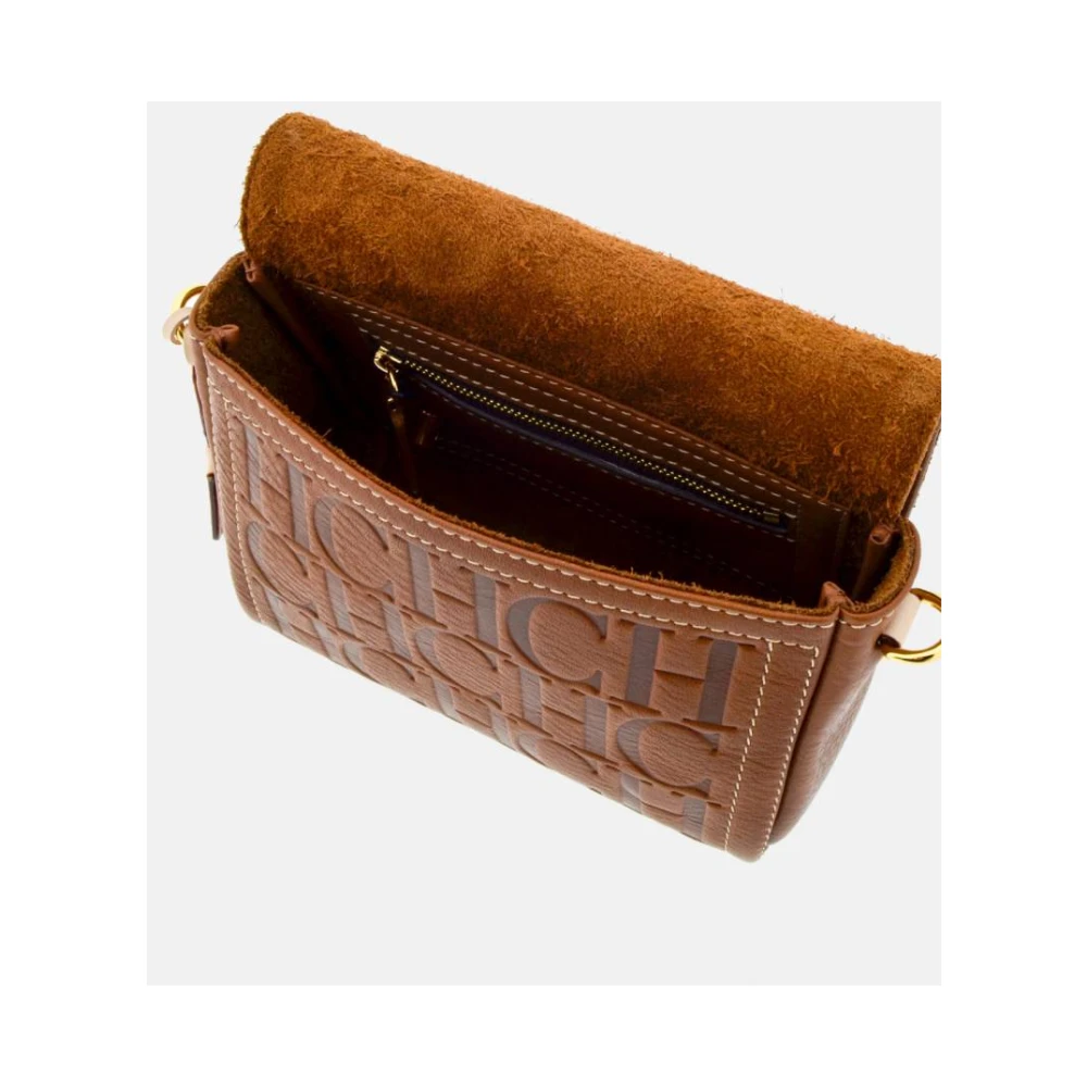 Carolina Herrera Mini Andy Locked Crossbody Bag Brown Dames