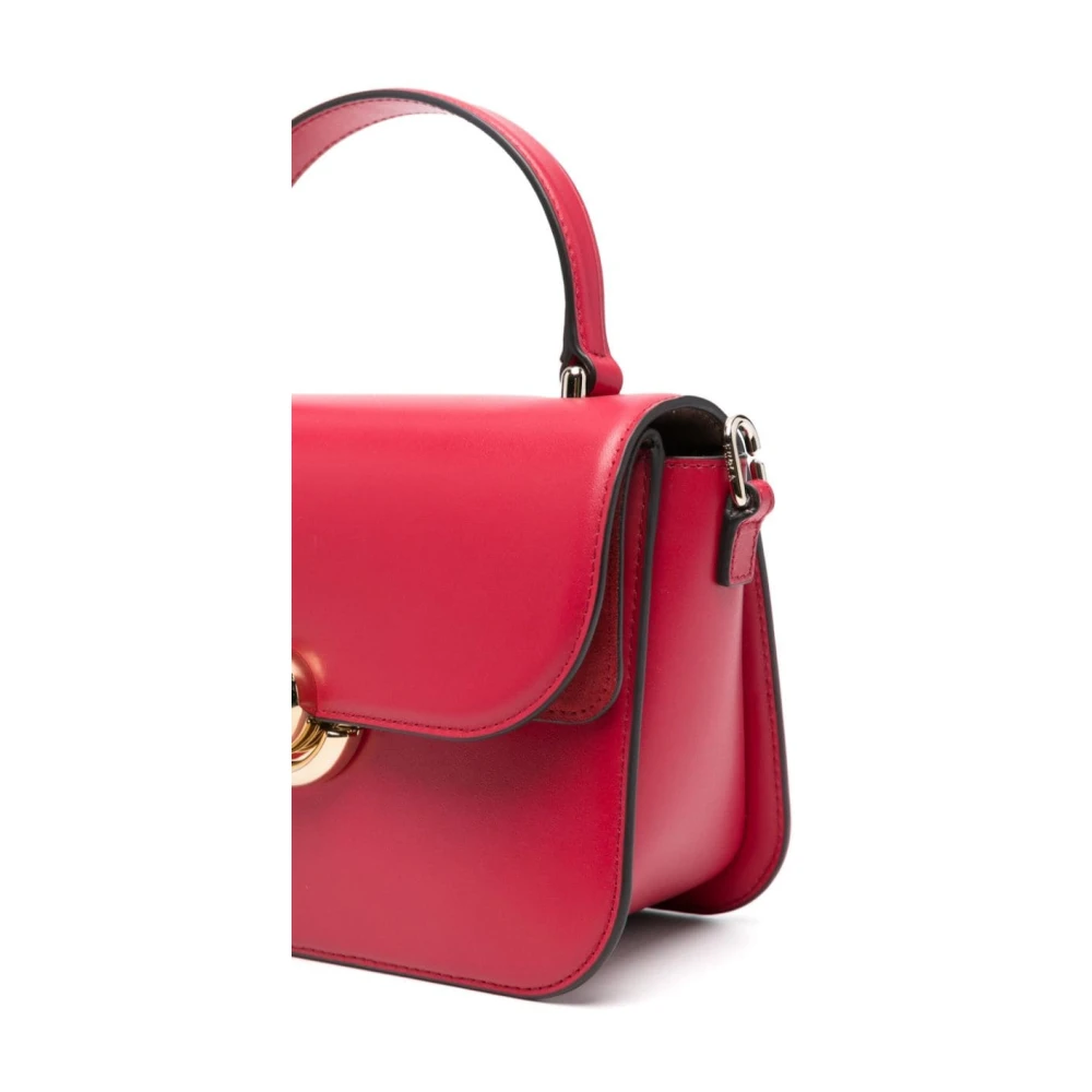 Furla Rode Korrelige Leren Schoudertas Red Dames