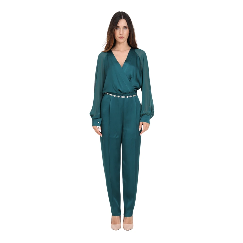Max Mara Elegante Groene Jumpsuit voor Vrouwen Green Dames