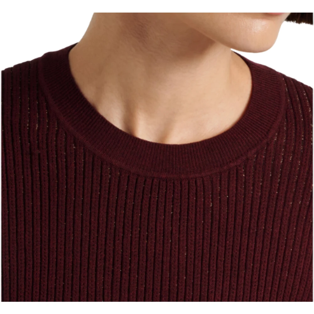 Ulla Johnson Geplooide Jurk Amaranthus Brown Dames