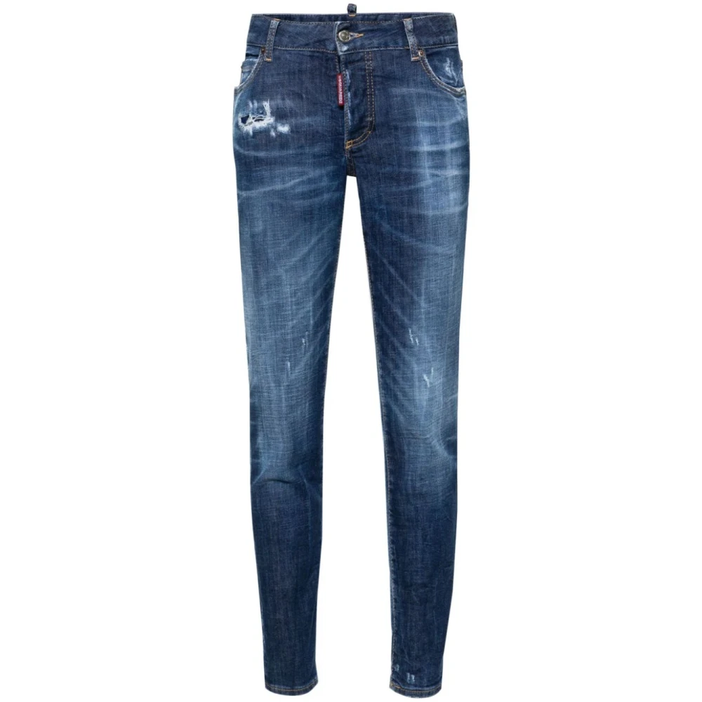 Dsquared2 Jennifer jeans met medium taille Blue Dames