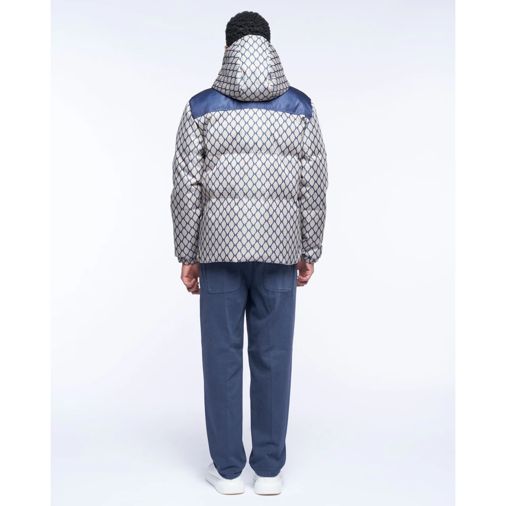 John Richmond Gewatteerde jas met capuchon Multicolor Heren
