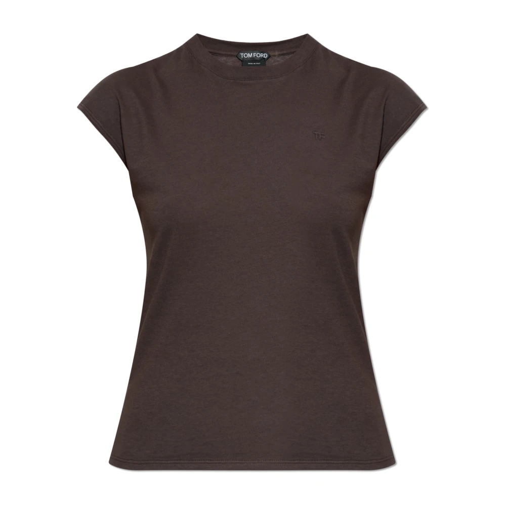Tom Ford Mujer Marrón - Camiseta De Algodón - Tops - 2XS - Camiseta De Algodón