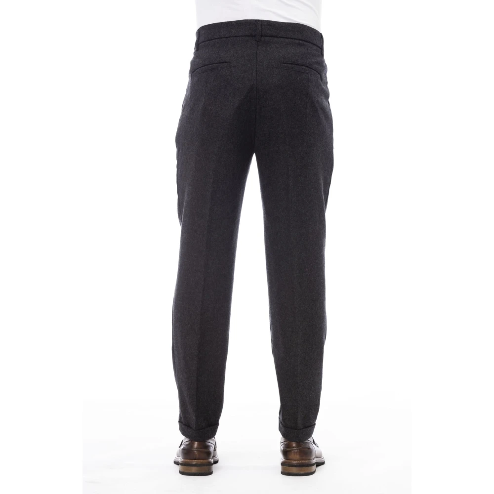 Alpha Studio Stijlvolle Broek met Zakken voor en achter Gray Heren