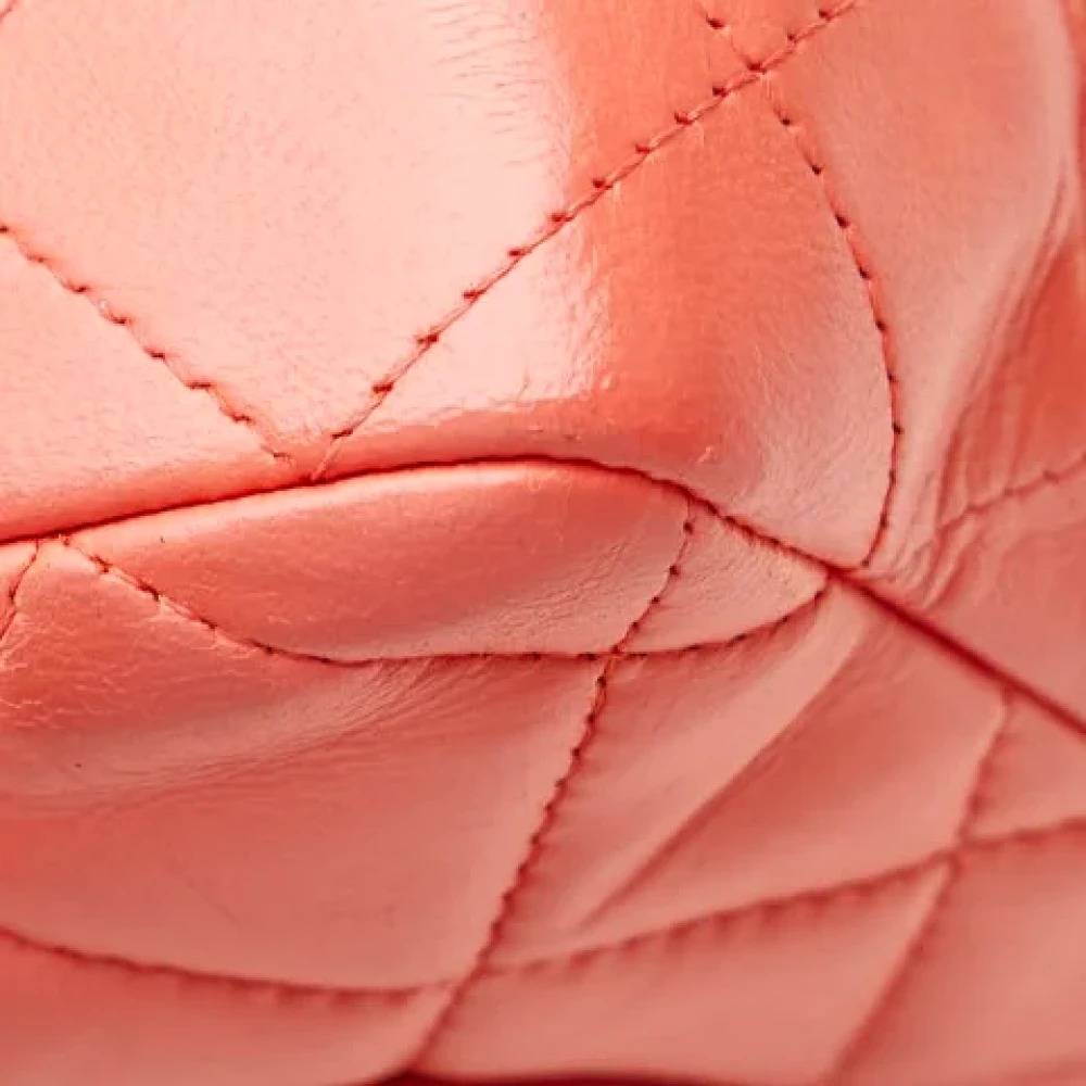 Chanel Vintage Pre-owned Leather chanel-bags Pink Dames