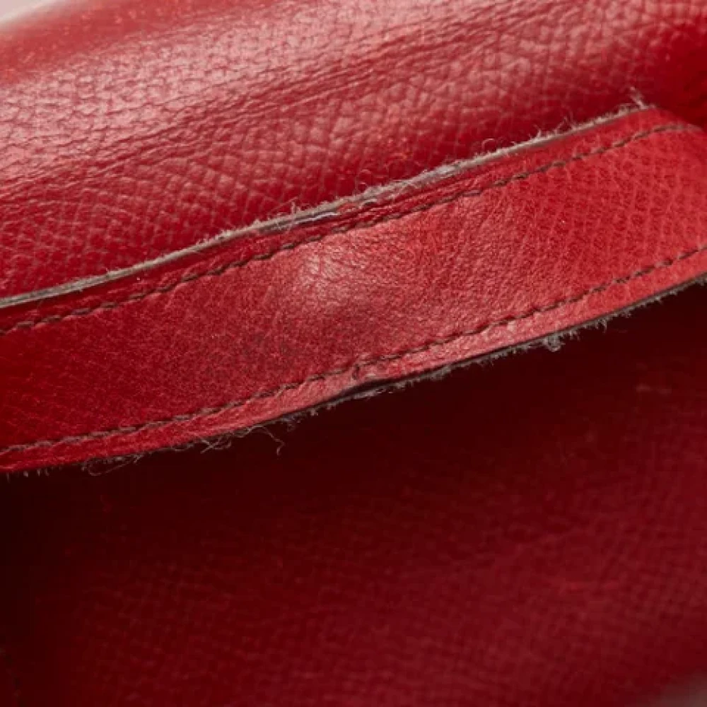 Hermès Vintage Pre-owned Canvas wallets Red Dames