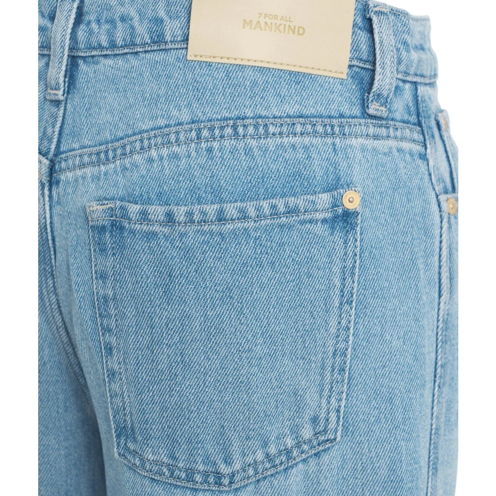 7 For All Mankind Wijde Jeans Denim Blue Dames