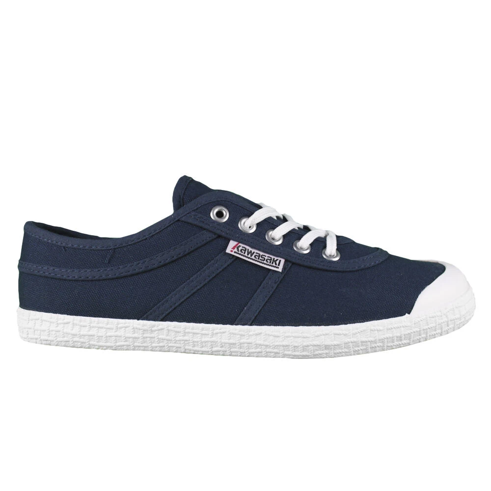 Kawasaki Original Canvas Sko Navy Blue, Dam