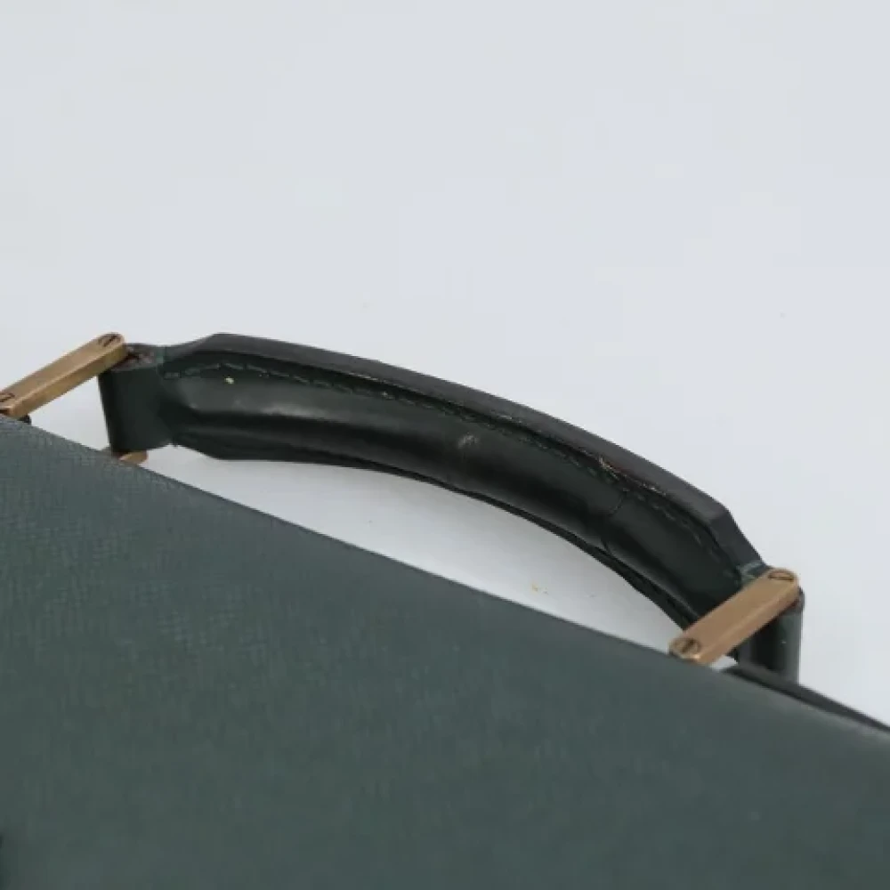 Louis Vuitton Vintage Pre-owned Leather briefcases Green Dames
