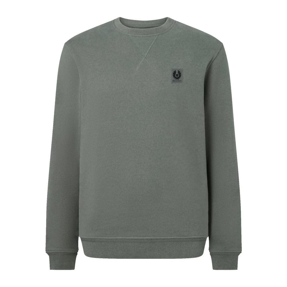 Belstaff , Sweatshirts, Male, Gray, M, Logo Sweatshirt