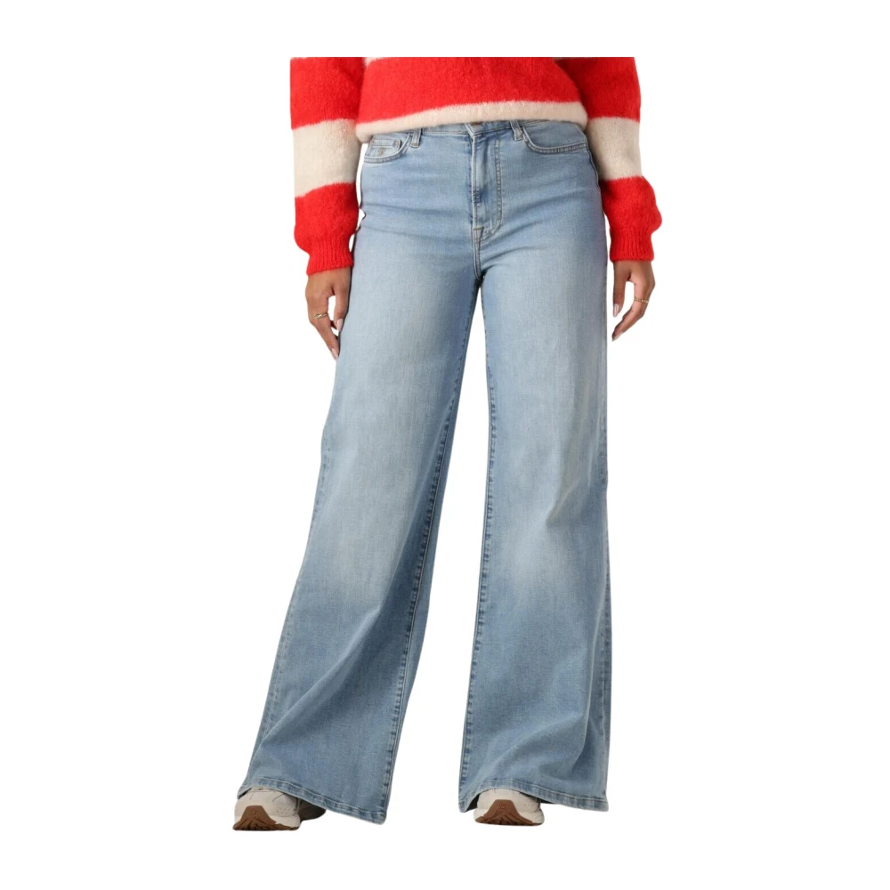By-Bar Lichtblauwe Wide Leg Denim Jeans Blue Dames