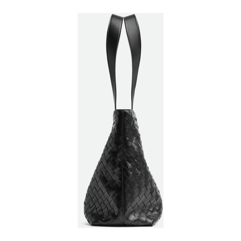 Bottega Veneta Intrecciato Leren Tote Tas Zwart Black Heren