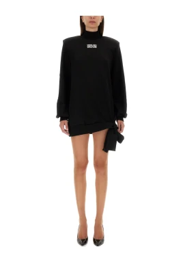 Sweatshirtklänning med logotyp