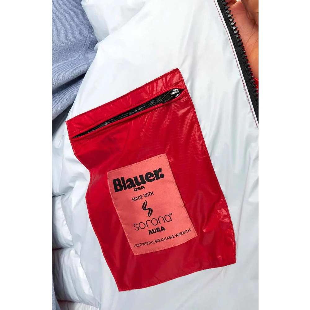 Blauer Rode Waterdichte Nylonjas Red Heren
