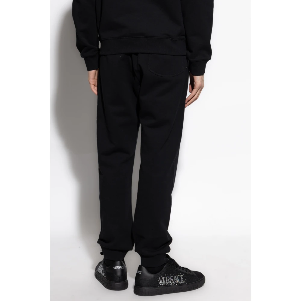 Versace Sweatpants met logo Black Heren