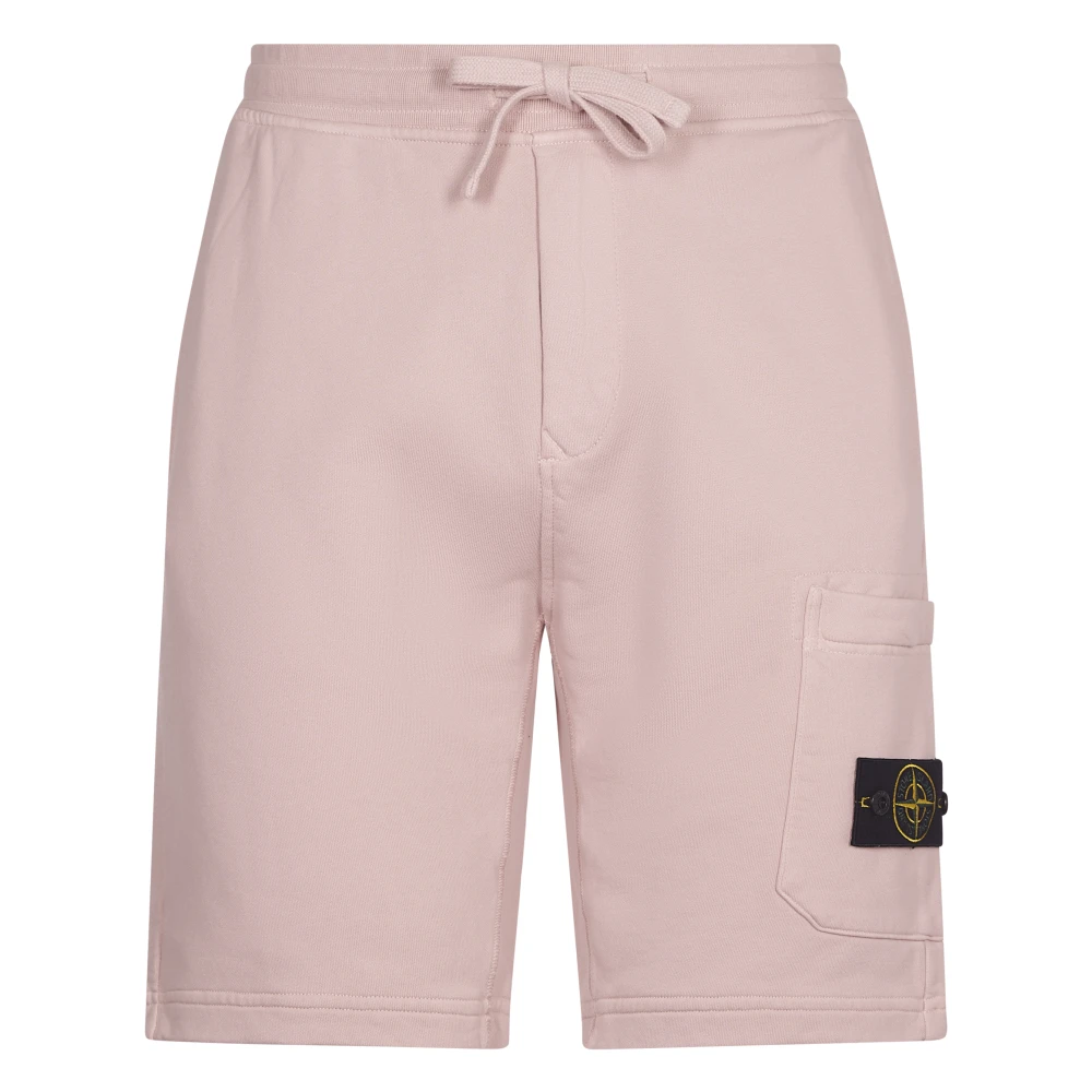 Stone Island Roze Casual Shorts Pink Heren