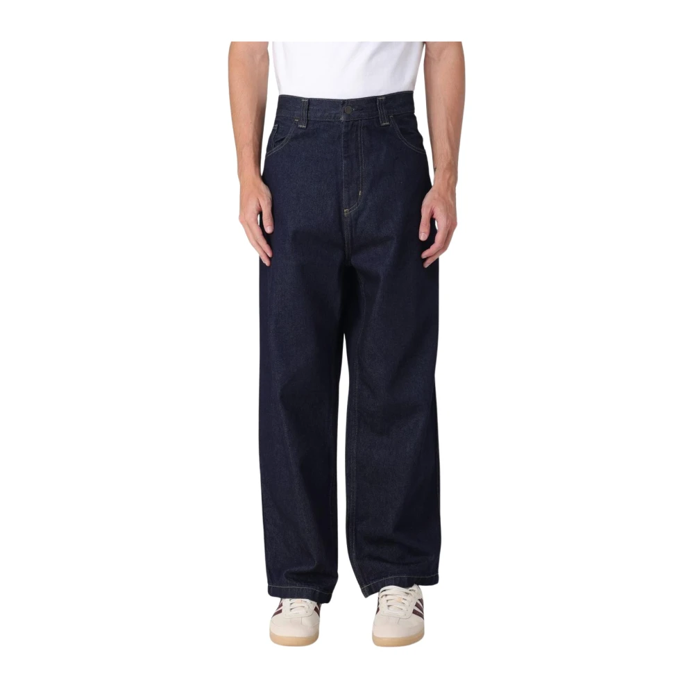 Carhartt Wip Men's Blue Loose Fit Denim Pants