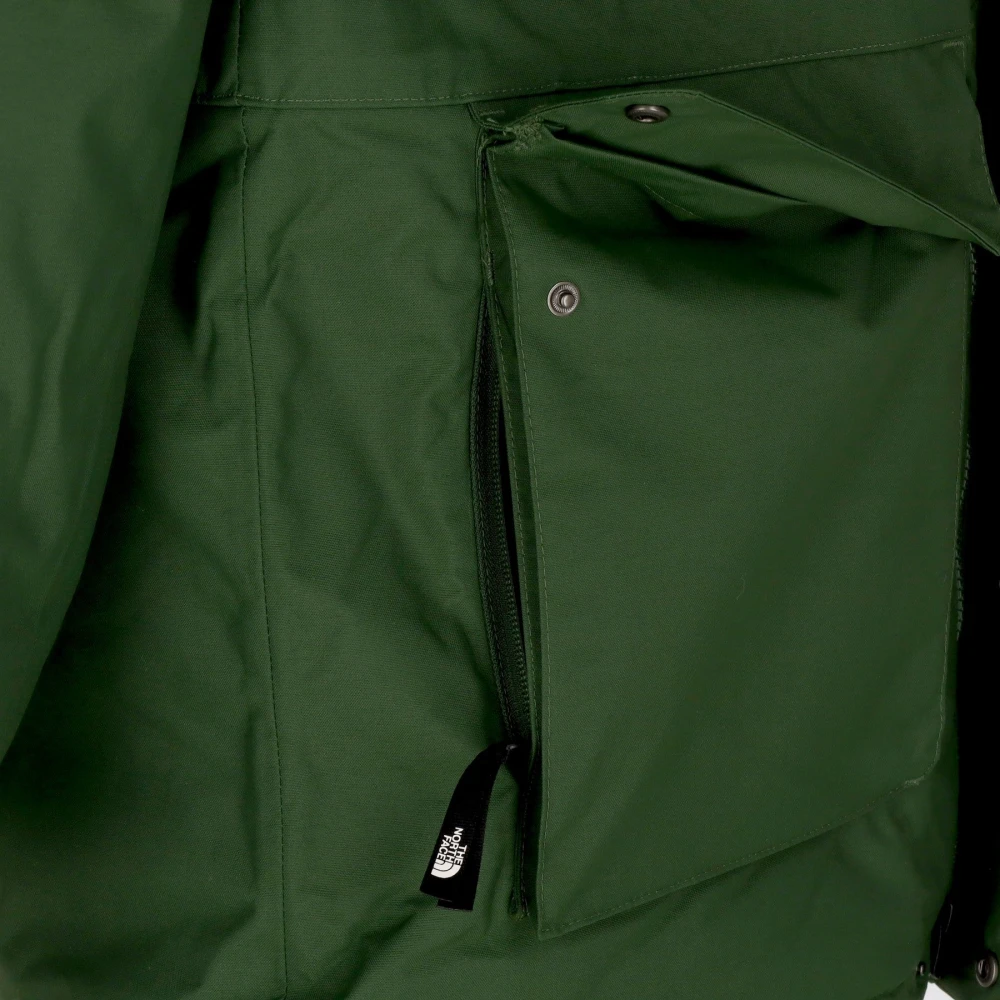 The North Face Waterdichte Lange Jas met Afneembare Capuchon Green Heren