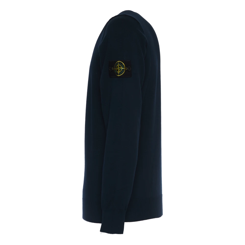 Stone Island Heren Crew Neck Sweater in Blauw Blue Heren