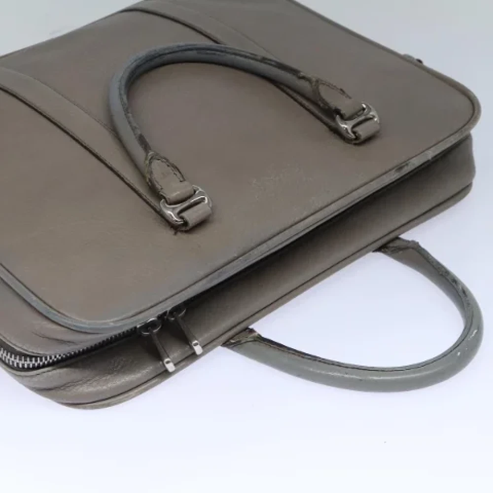 Bally Pre-owned Leather handbags Gray Dames