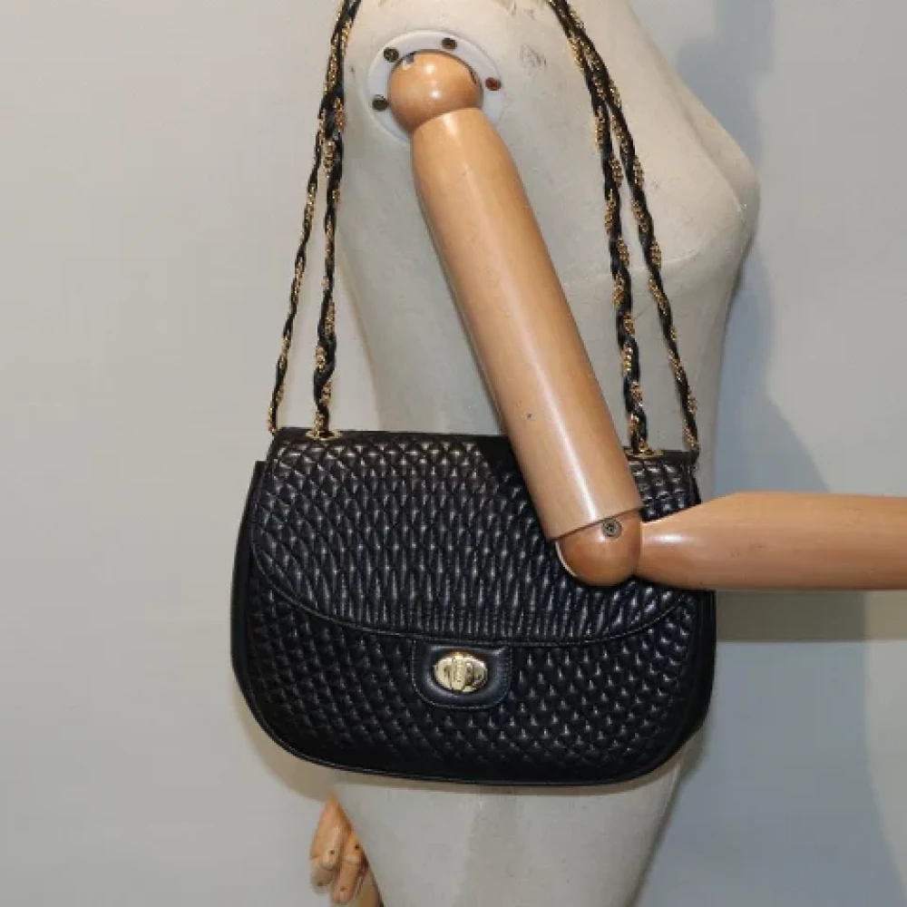 Bally Pre-owned Leather shoulder-bags Black Dames
