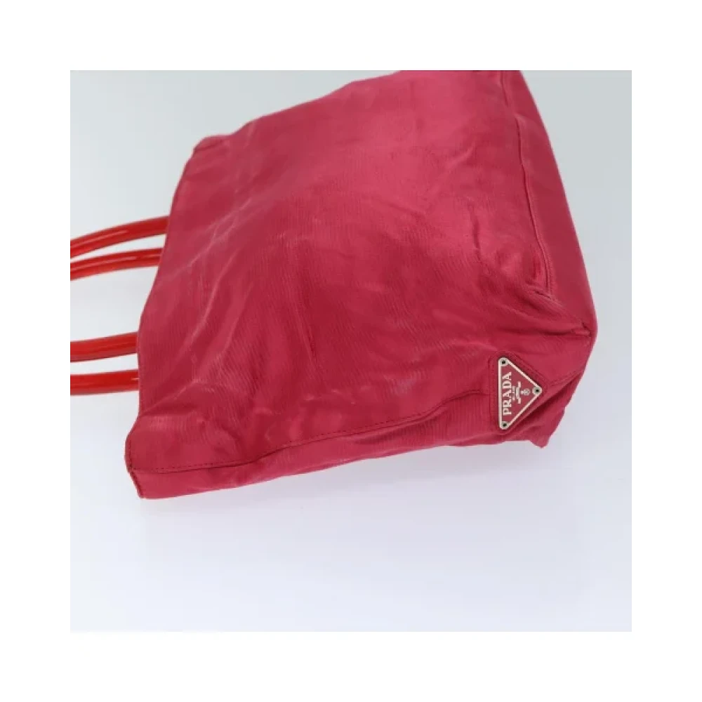 Prada Vintage Pre-owned Satin handbags Red Dames