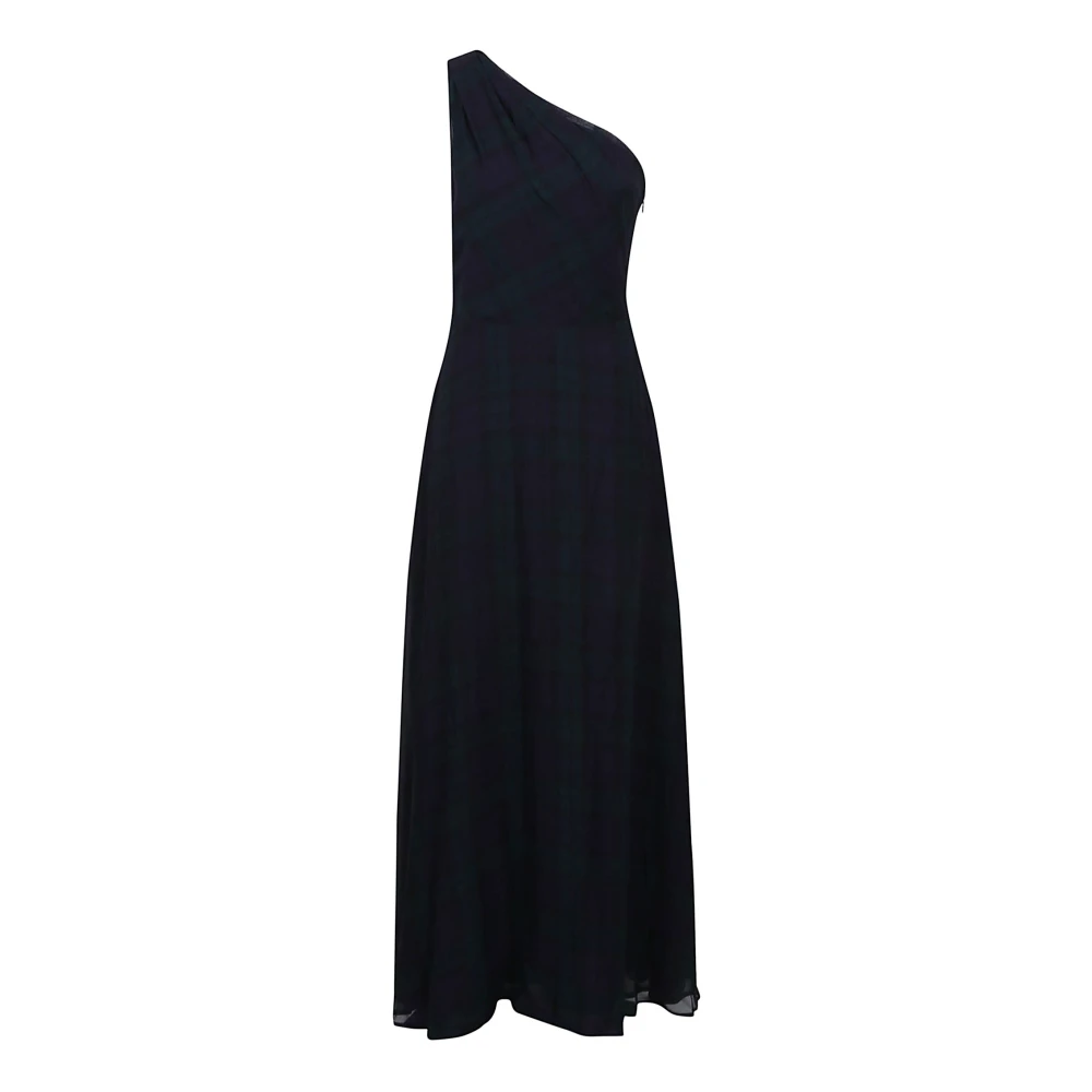 Polo Ralph Lauren Mouwloze jurk in Blackwatch Plaid Black Dames