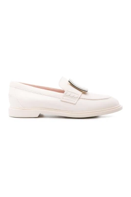 Leather Buckle Loafers