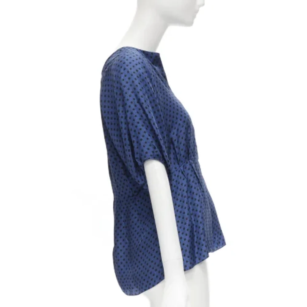 Marni Pre-owned Silk tops Blue Dames