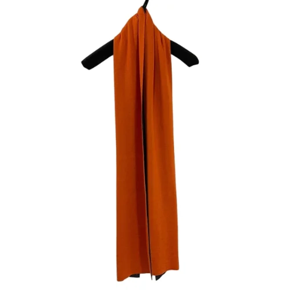 Hermès Vintage Pre-owned Cashmere scarves Orange Dames