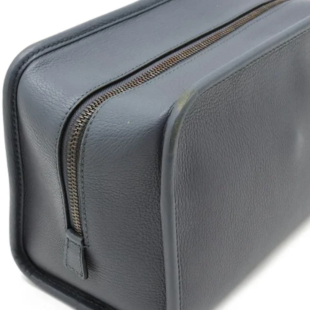 Loewe Pre-owned Leather clutches Blue Dames