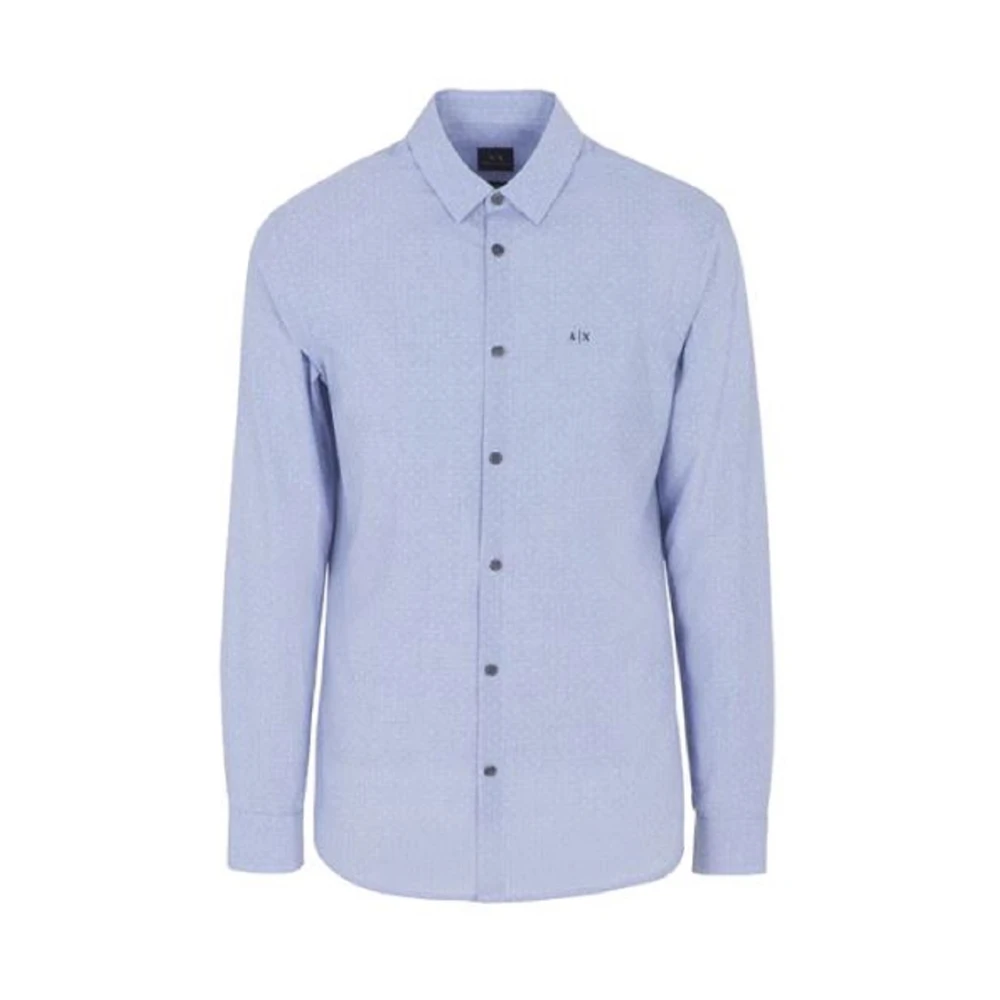 Armani Exchange Herren Blau Shirts, Sgröße:
