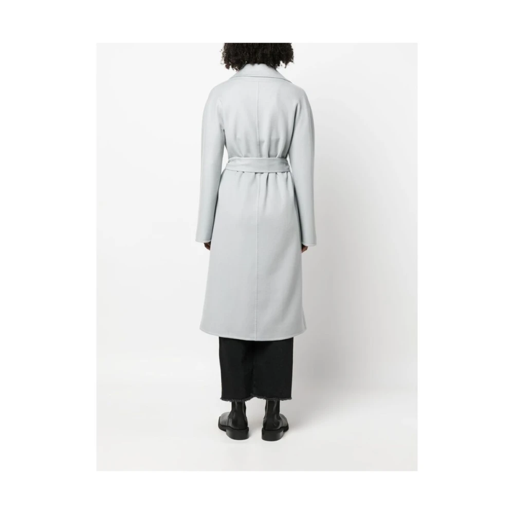 Kiton Belted Coats Gray Dames