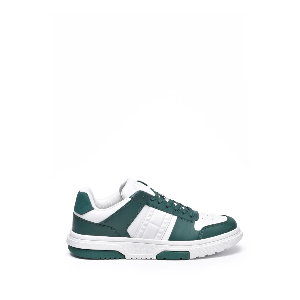 Tommy Jeans Leren Cupsole Sneaker Heren Schoenen Veelkleurig Multicolor