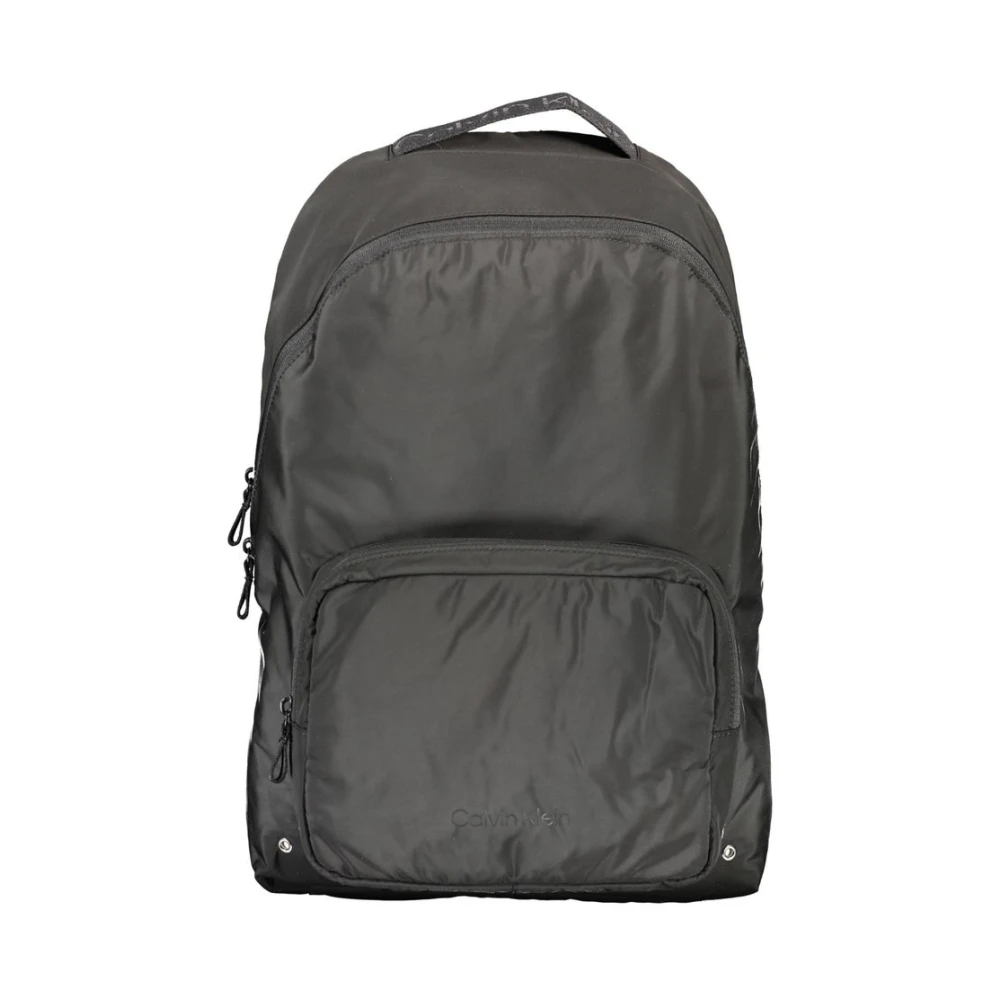 Calvin Klein Black Recycled Polyester Men Backpack - Image 2