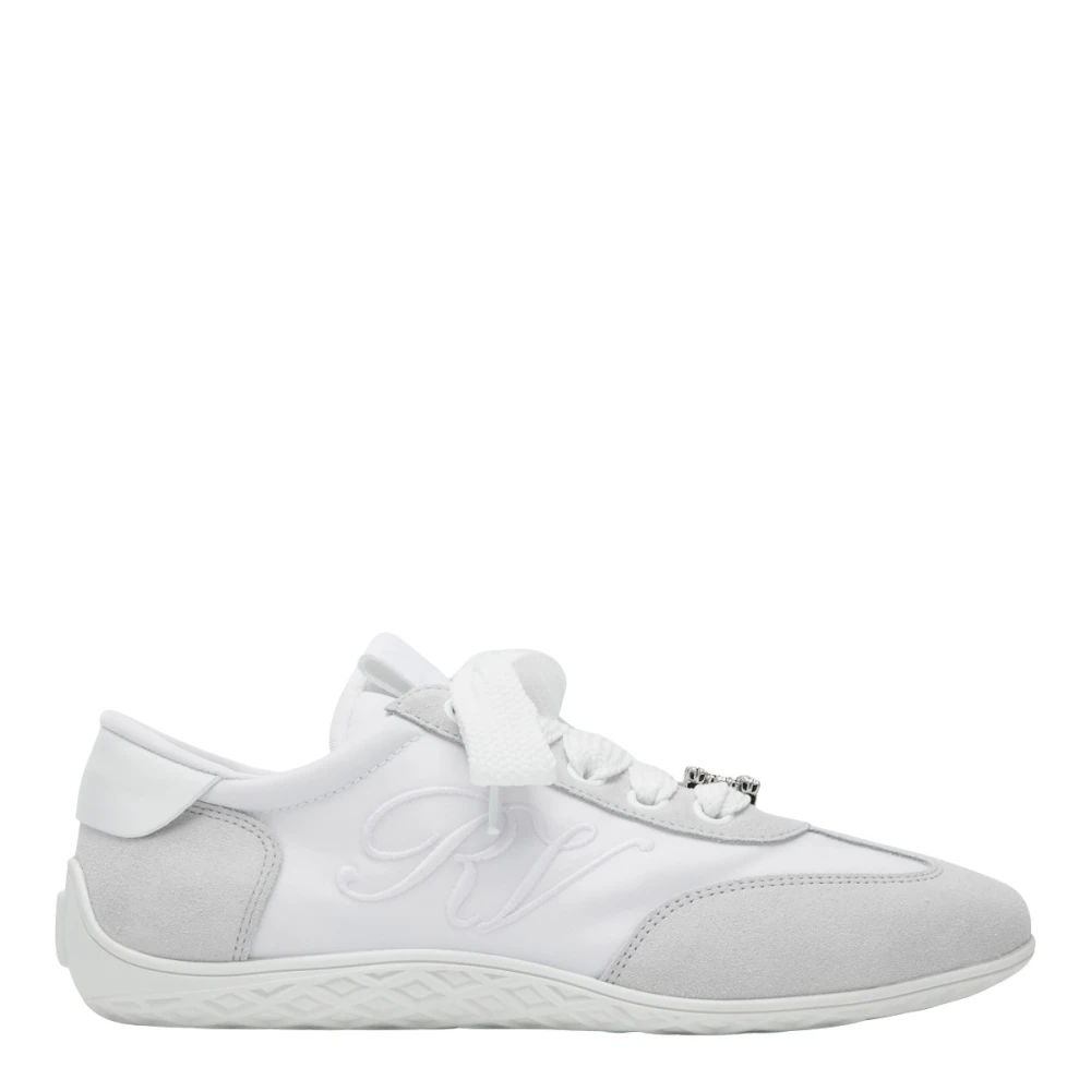 Roger Vivier Viv Low Strass Sneaker Dames Schoenen Wit