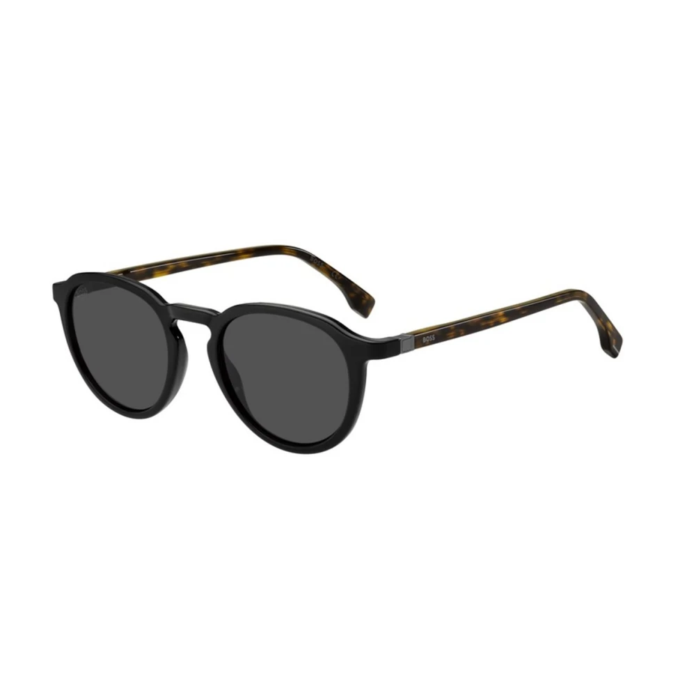 Boss Zwart Havana Grijze Zonnebril Black Unisex