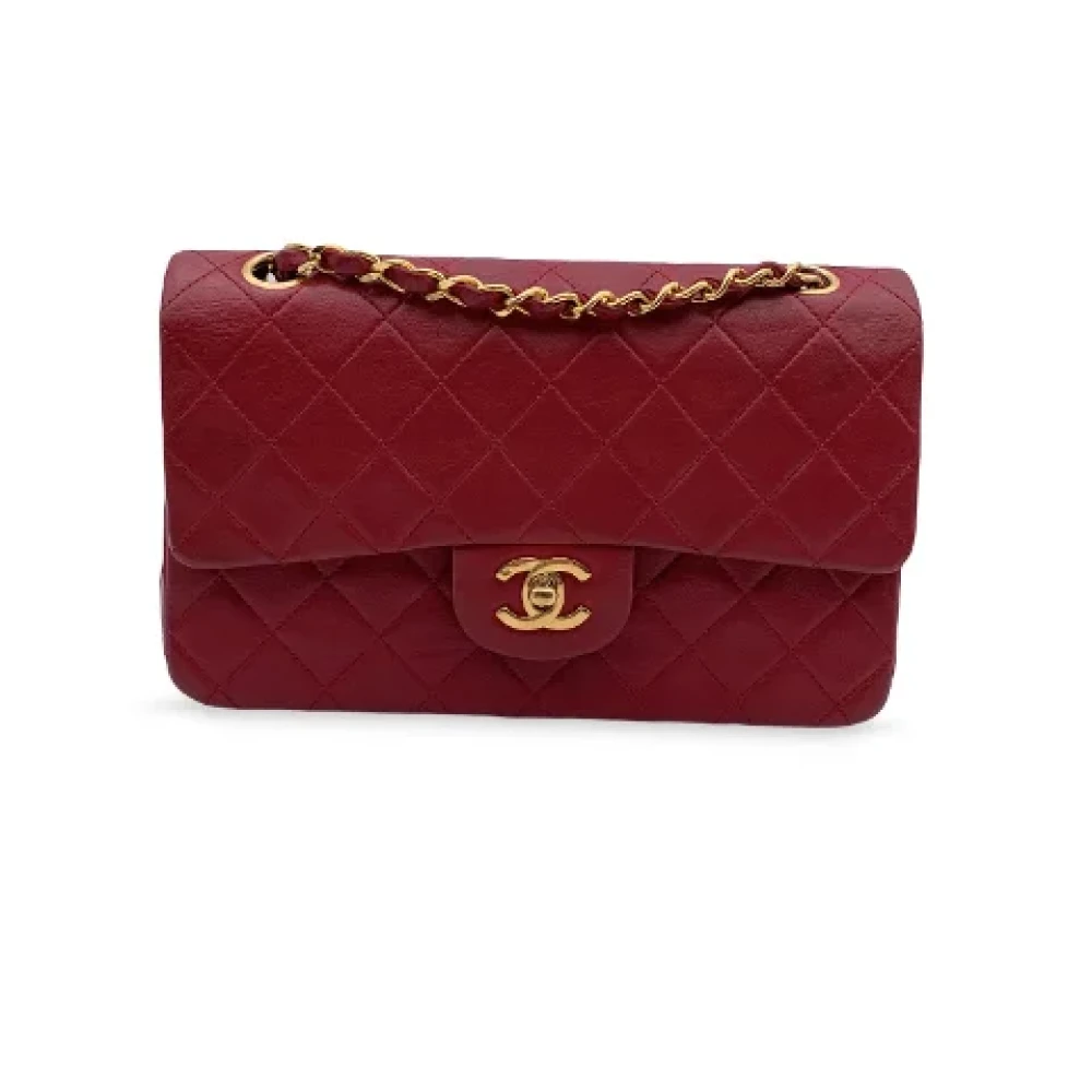 Chanel Vintage Pre-owned Leather chanel-bags Red Dames