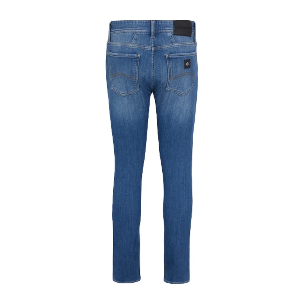 Armani Exchange Blauwe Skinny Jeans Blue Heren