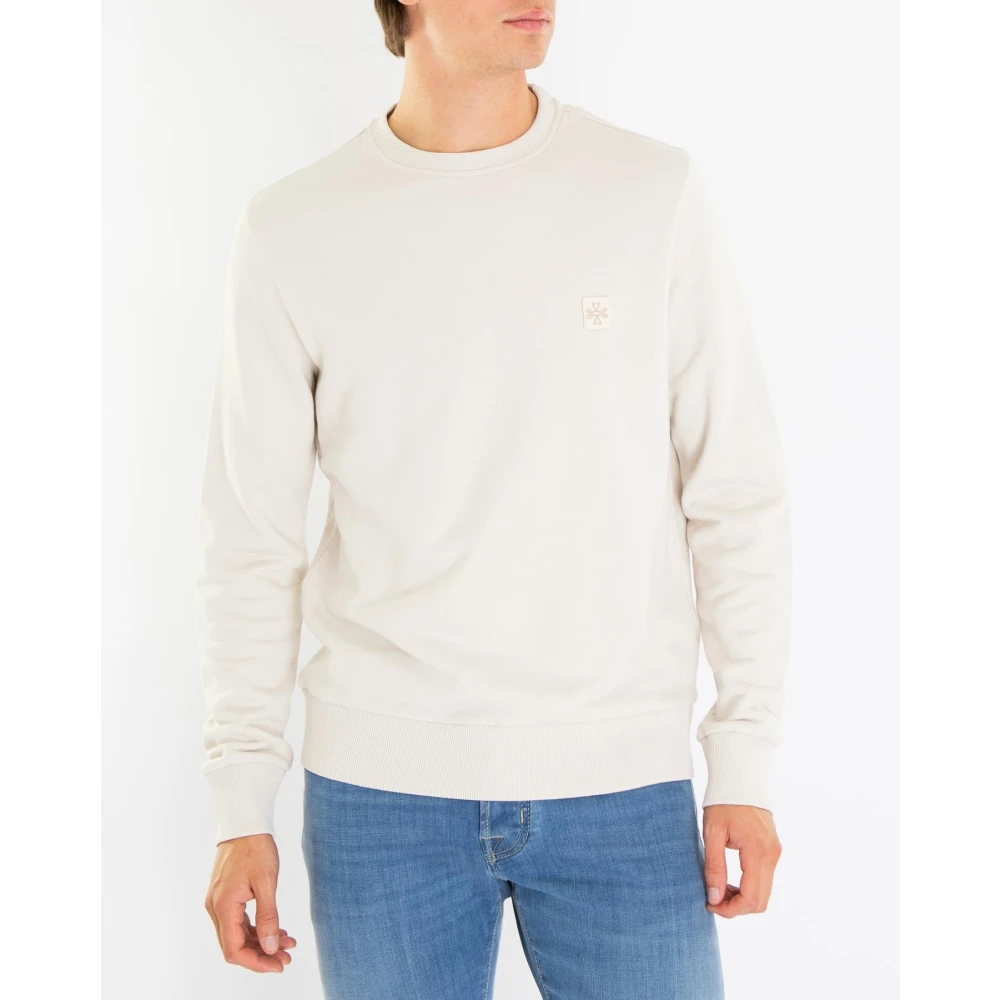 Jacob Cohën Ronde Jersey voor Heren Beige Heren